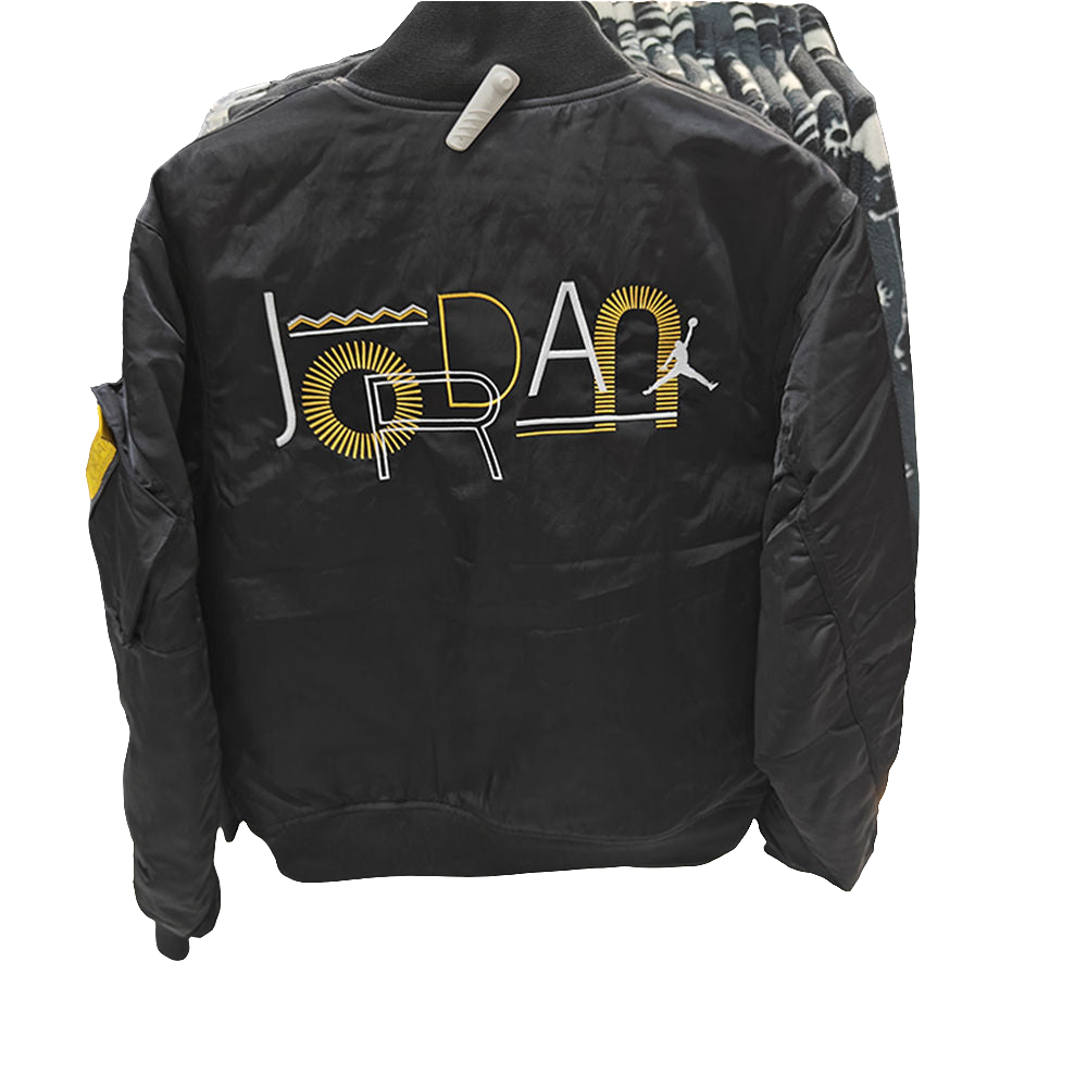 AJ Embroidered Varsity Bomber Jacket Warm Stylish Unisex