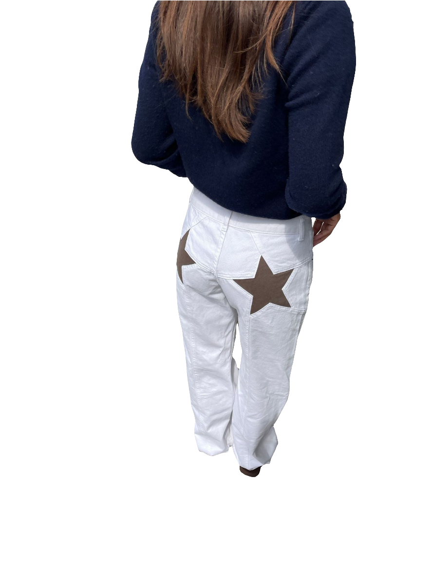 Y2K Star Patchwork Jeans Retro Cool American Style