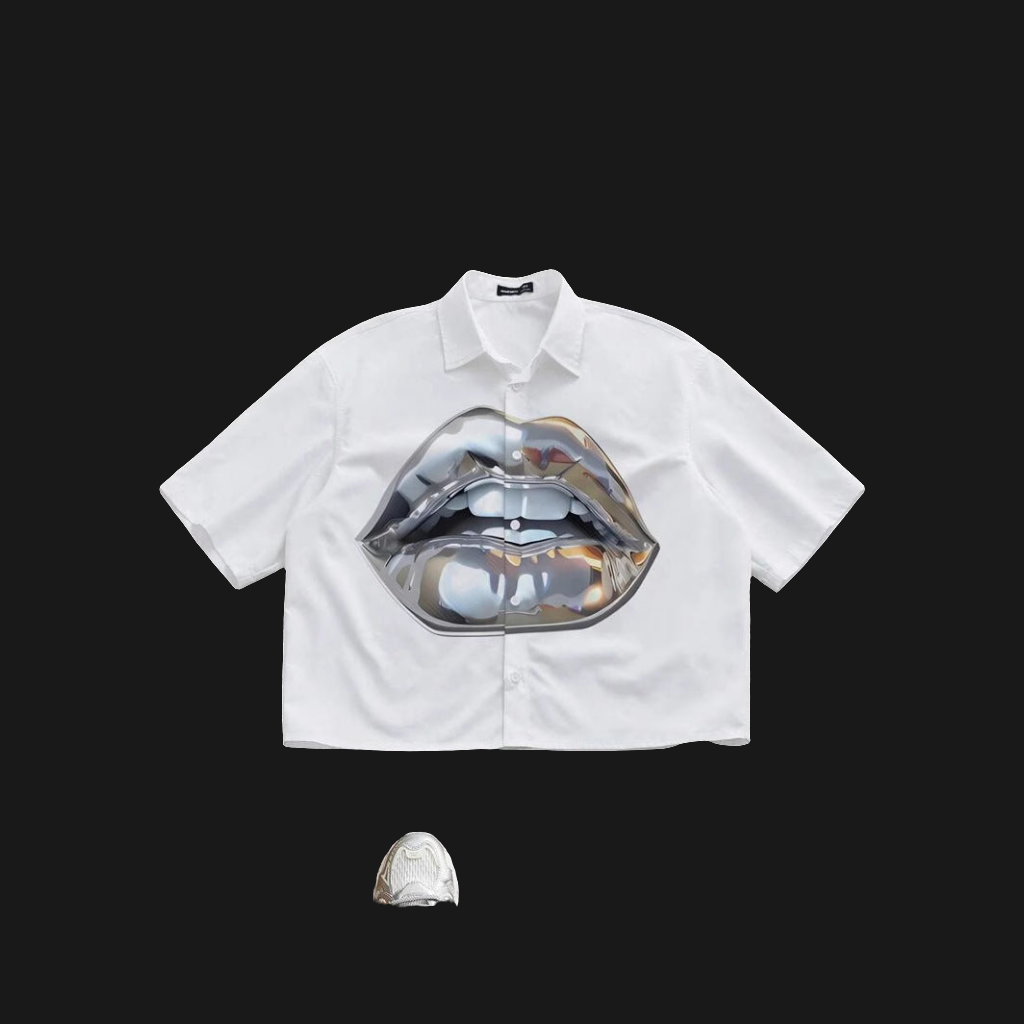 Summer Unisex Graphic Print Polo Shirt