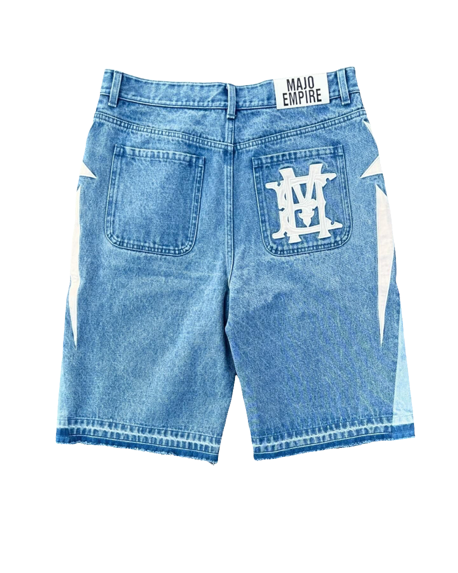 Y2K Punk Street Style Loose Denim Shorts